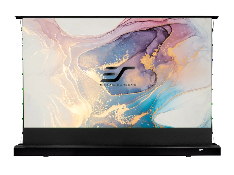 Kestrel – CLR®5 avec Carré – Écran de projection électrique à levage par le sol