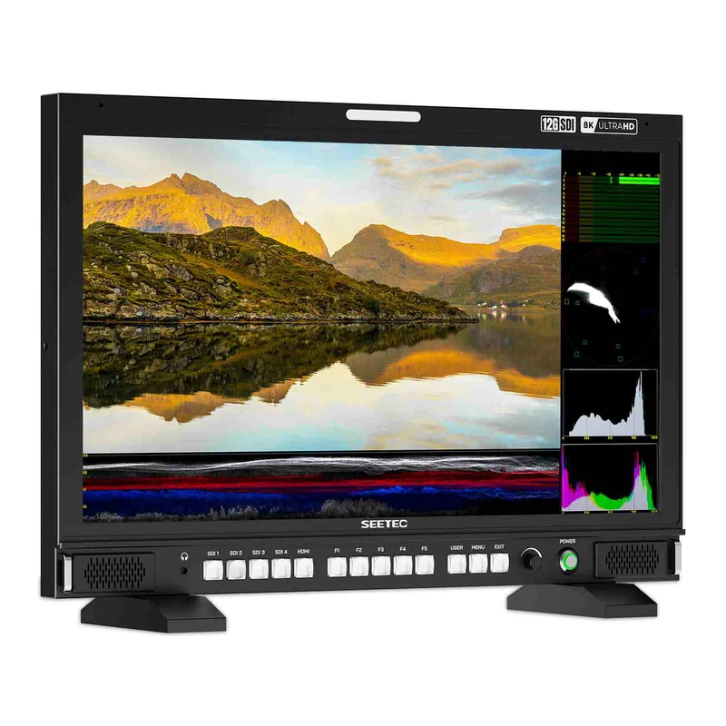 Moniteur de diffusion SEETEC S24 23.8 pouces 4K/8K, haute luminosité 1000 nits, 4x12G-SDI, HDMI, Ultra HD 3840x2160