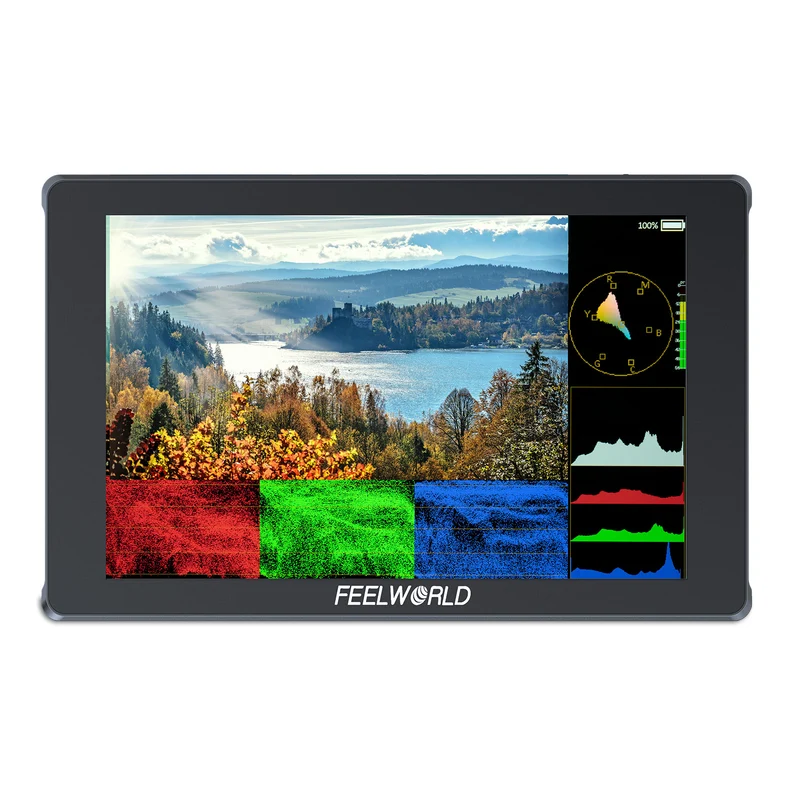 Moniteur de terrain pour appareil photo reflex numérique FEELWORLD F7 PLUS 7 pouces 1200 nits écran tactile 4K HDMI