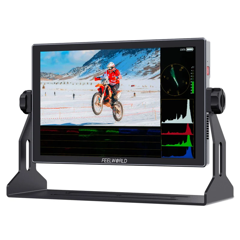 Moniteur de terrain pour caméra FEELWORLD S10 10.1 pouces 1200nit 12G SDI Écran tactile haute luminosité HDMI 2.0