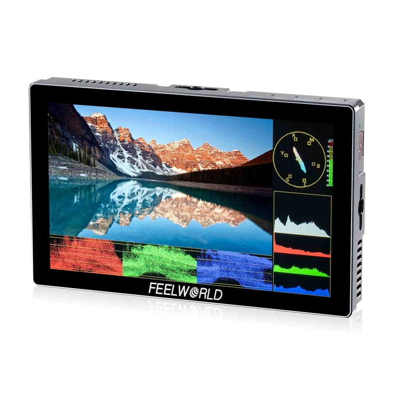 FEELWORLD P6X 5.5 pouces 1000nit aluminium DSLR caméra moniteur de champ écran tactile 4K HDMI léger