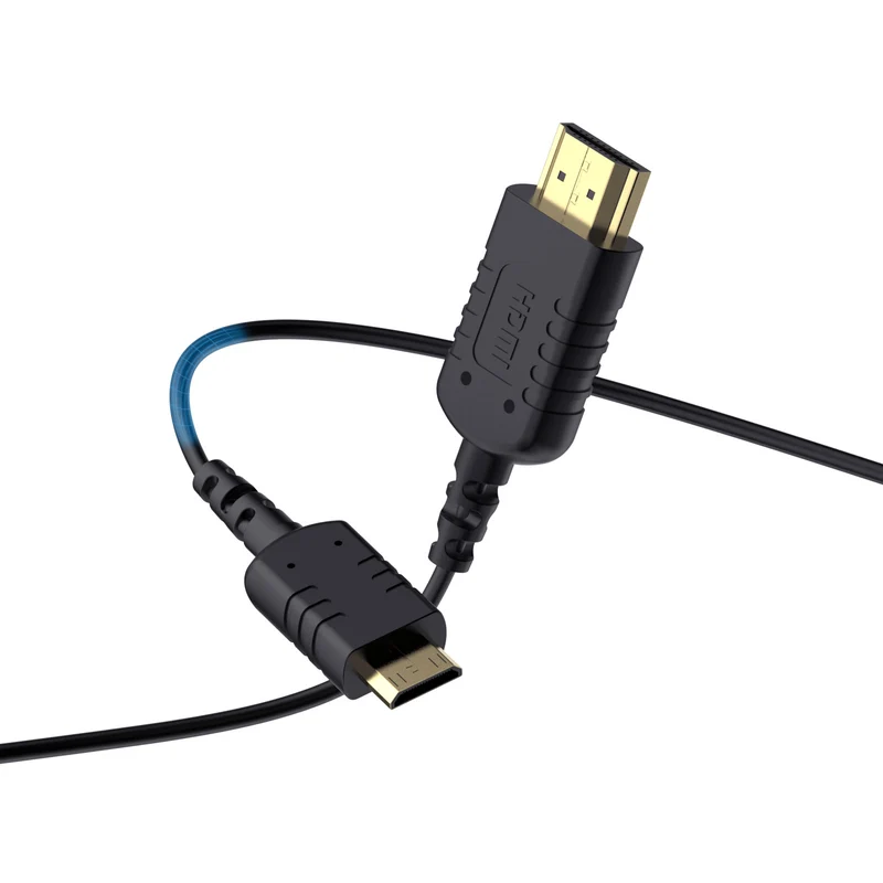 FEELWORLD Câble mini HDMI vers HDMI ultra fin 4K de 1.5 m, câble HDMI 2.5 fin de 2.0 mm, prise en charge haute vitesse 4K à 60 Hz 2160p 1080p 18 Gbit/s 3D HDR pour appareil photo, caméscope, ordinateur portable, tablette