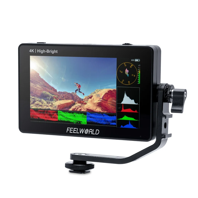 FEELWORLD F6 PLUSX Moniteur de terrain pour appareil photo reflex numérique à écran tactile haute luminosité 5.5 pouces 1600nit