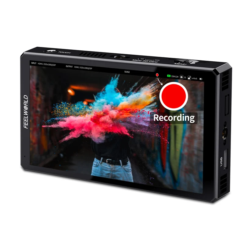 FEELWORLD CUT6S 6 pouces moniteur d'enregistrement caméra de terrain DSLR USB2.0 enregistreur HDMI SDI