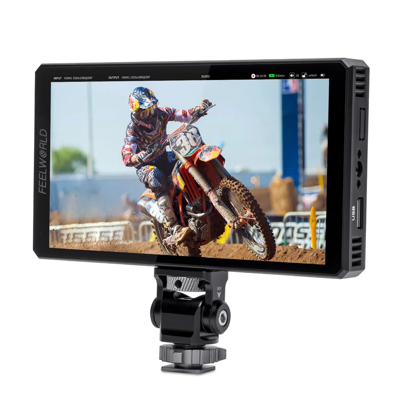 FEELWORLD CUT6 6 pouces enregistrement moniteur caméra de terrain DSLR USB2.0 enregistreur