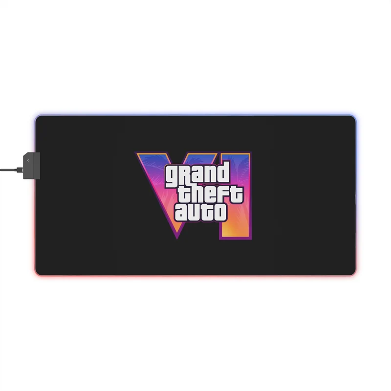 Tapis de Souris Grand Theft Auto VI - Lumieres RGB