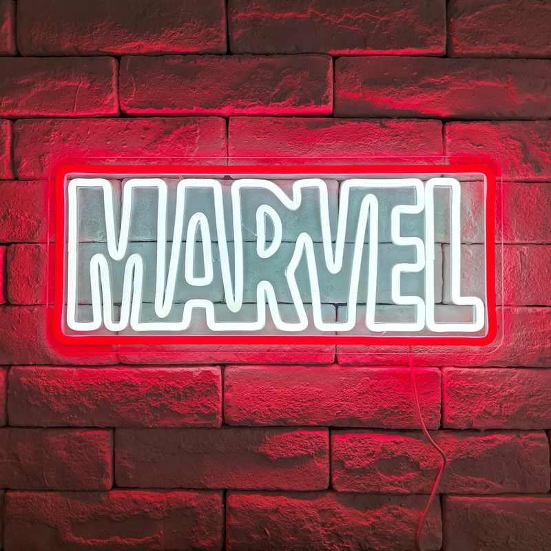 Néon Mural - Marvel Logo