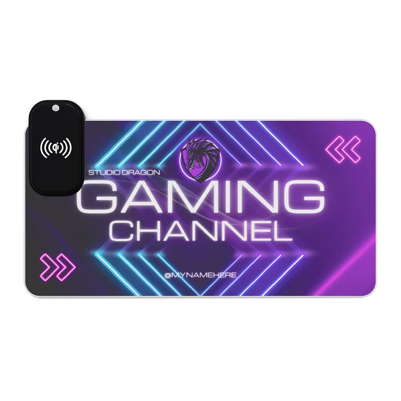 Tapis de Souris Personnalisé - RGB recharge induction sans fil
