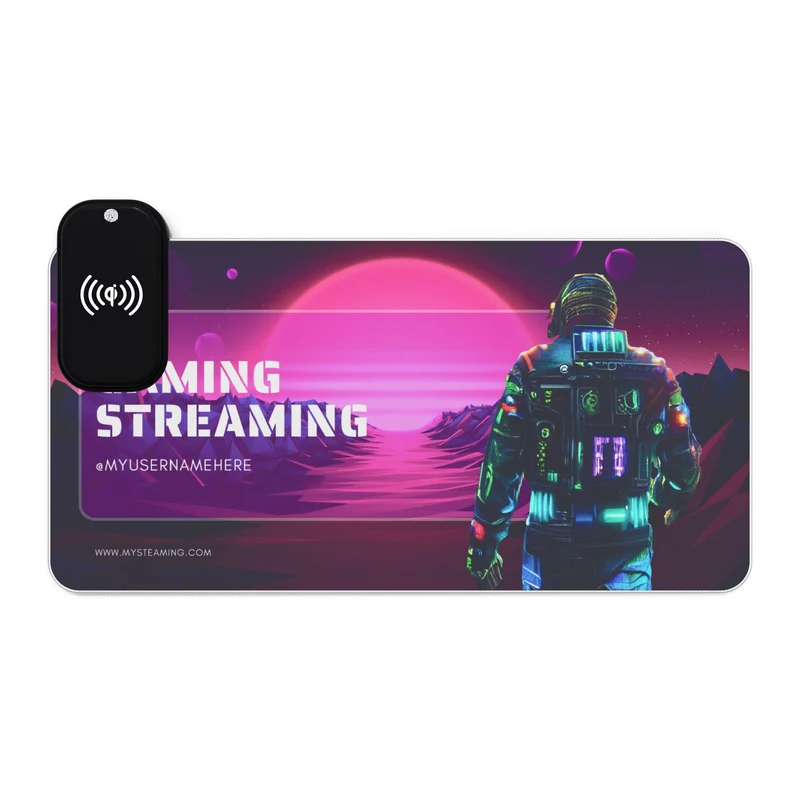 Tapis de Souris Personnalisé - RGB recharge induction sans fil