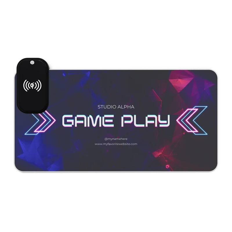 Tapis de Souris Personnalisé - RGB recharge induction sans fil