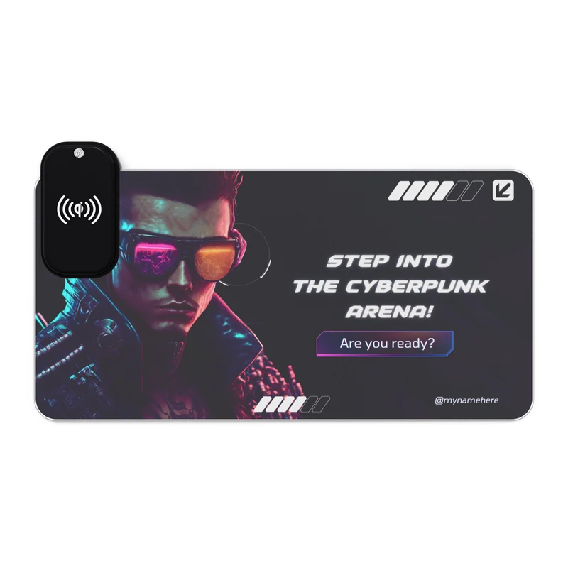 Tapis de Souris Personnalisé - RGB recharge induction sans fil