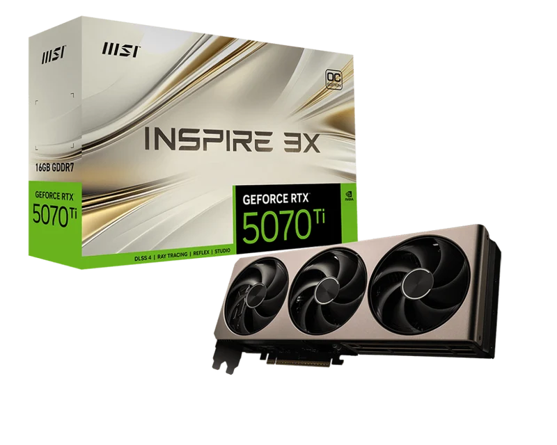 MSI GeForce RTX 5070 Ti 16G INSPIRE 3X OC