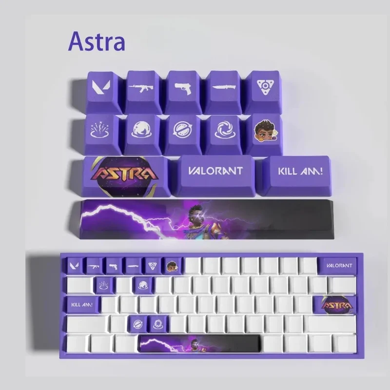 Keycaps Valorant Astra – 14 touches PBT