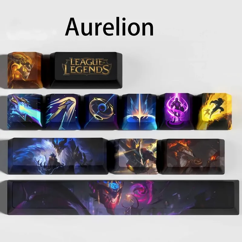 Keycaps Aurelion Sol League of Legends – ce que donne le set sous un rétroéclairage RGB