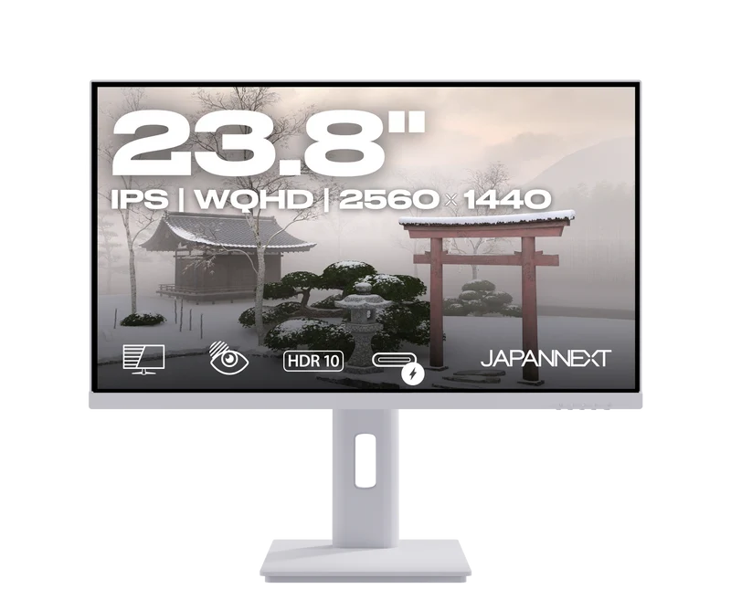 Écran PC Bureautique | 23,8" | 2K WQHD | USB-C | Blanc
