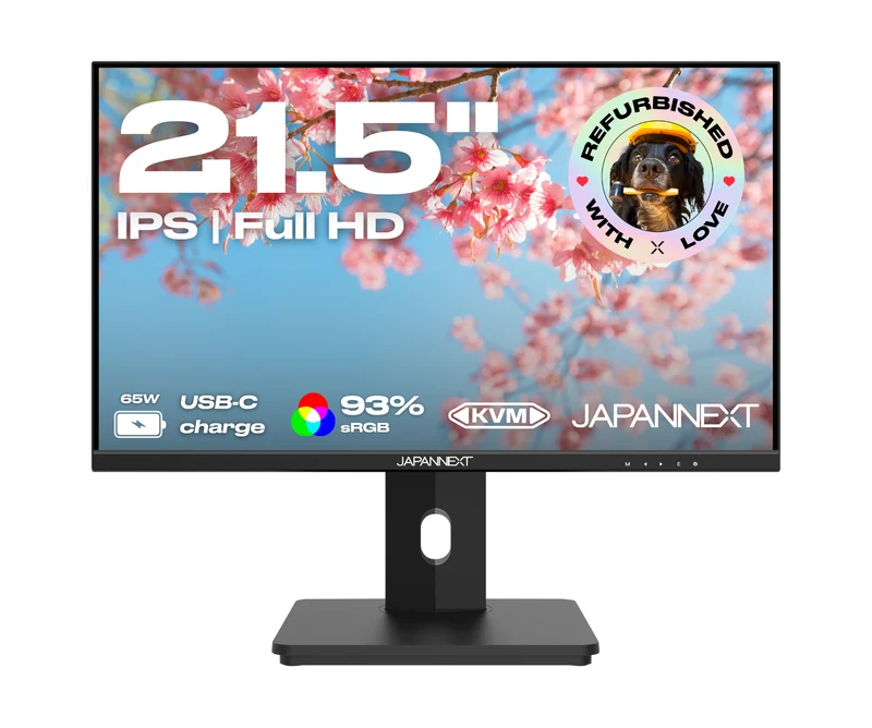 Écran PC Bureautique | 21.5" | Full HD | USB-C (+ charge 65W) (Reconditionné)