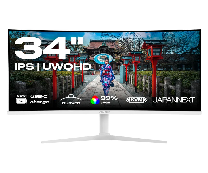Écran PC Incurvé | 34" | IPS | UWQHD | Blanc