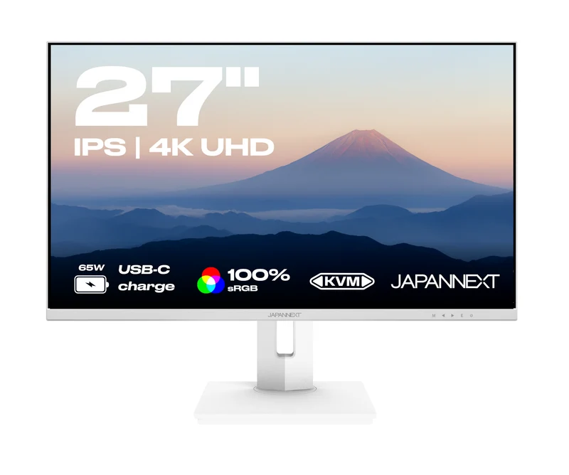Écran PC Bureautique | 27" | IPS | 4K UHD | USB-C (+ charge 65W) | Blanc