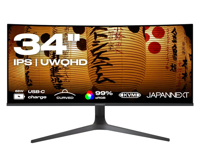 Écran PC Incurvé | 34" | IPS | UWQHD | USB-C (+ charge 65W)