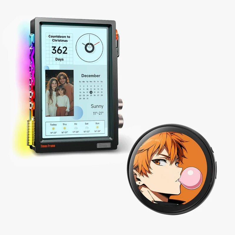 Divoom Emodo Pixel Badge + Times Frame Bundle