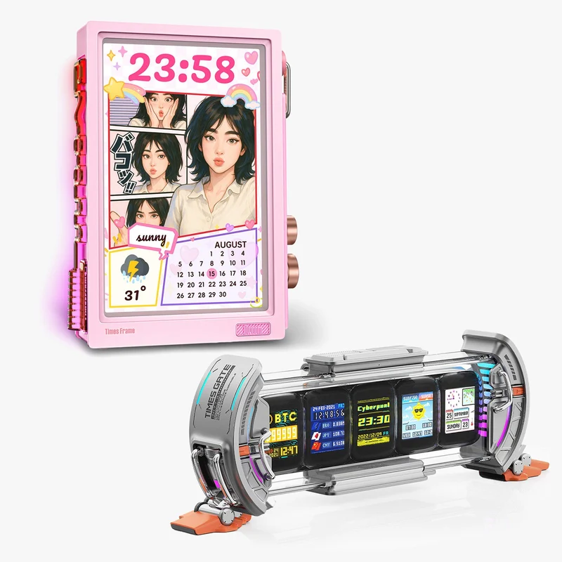 Divoom Times Frame + Times Gate Summer Smart Display Bundle