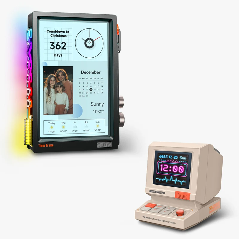 Divoom Times Frame + MiniToo Summer Pixel Display Bundle
