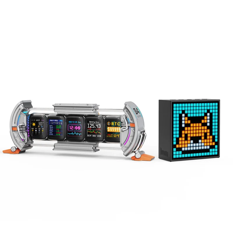 Divoom Times Gate & Timebox-Evo Smart Pixel Display Speaker Bundle