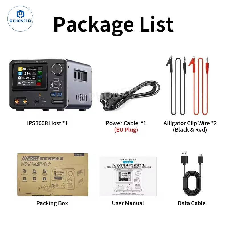 Alimentation régulée CC réglable CNC FNIRSI IPS3608 36 V 8 A
