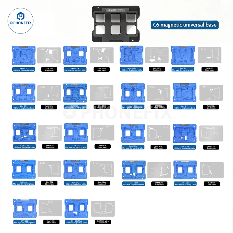 Plateforme de reballage de couche intermédiaire XZZ AR SAM pour S21/S22/S23/S24/S25 Ultra