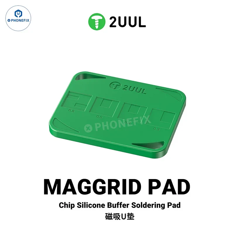 Tapis magnétique en silicone pour soudage de circuits intégrés BGA et téléphone MagGrid Pad 2UUL