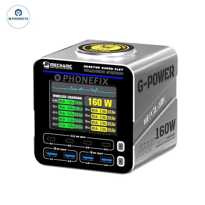 Station de charge rapide de bureau MECHANIC G-POWER 160 W