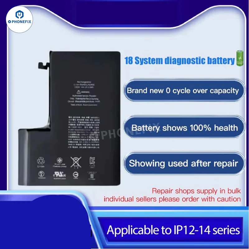 Batterie de diagnostic sans pop-up pour iPhone 12-16 Pro Max