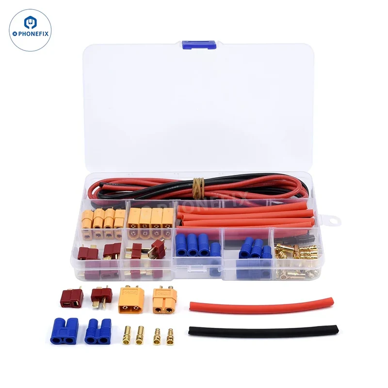 Ensemble d'adaptateurs de connecteur de batterie T-Plug EC3 XT60 - 52 pièces