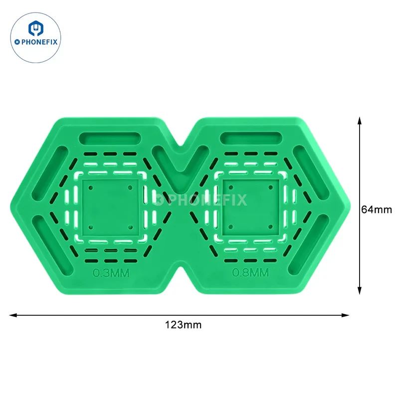 Tapis magnétique en silicone TE-720, 0.3/0.4/0.7/0.8 mm, tampon d'étamage pour circuits intégrés