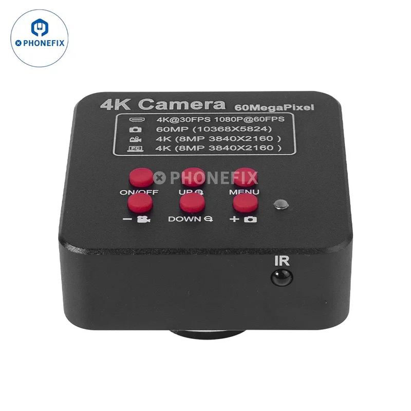 Caméra Ultra HD 4K 60MP pour microscope stéréo avec objectif à monture C