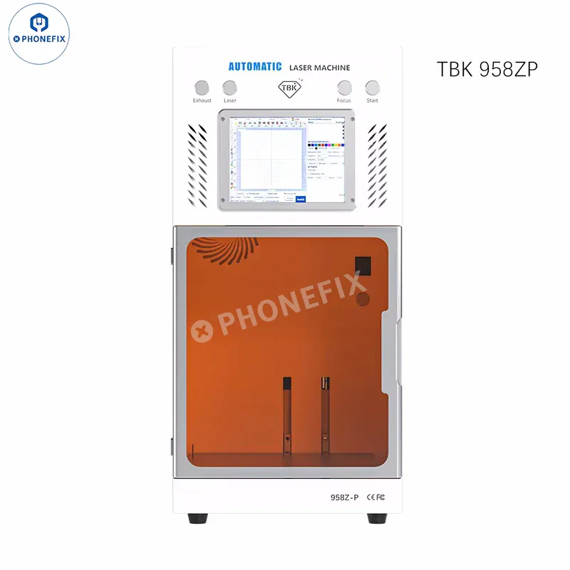 Machine laser UV TBK 958ZP 958ZU 958ZE pour retirer l'écran et la vitre arrière du téléphone