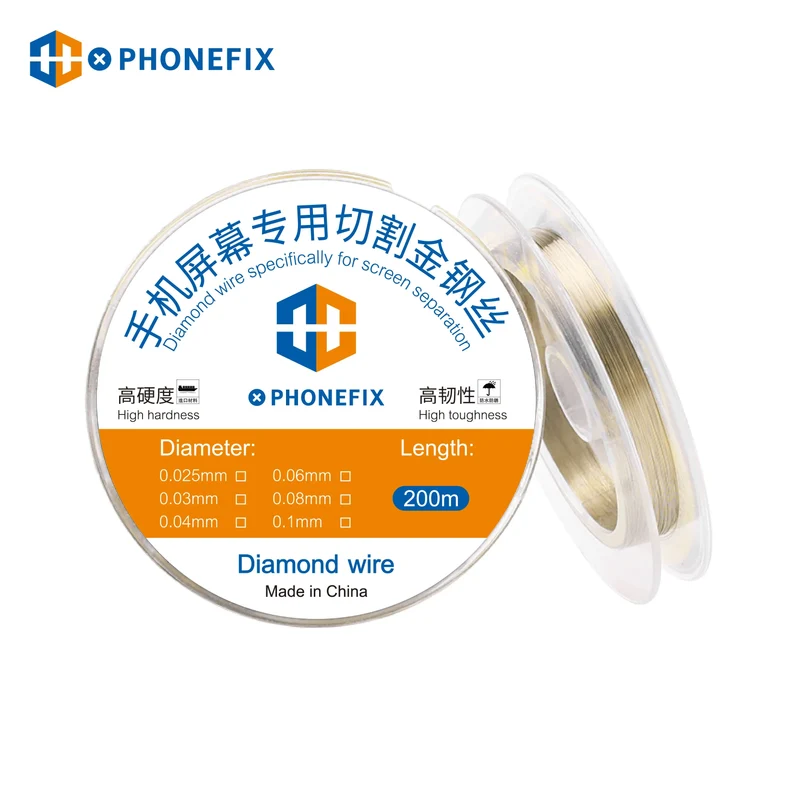 Fil de coupe diamanté spécial haute ténacité PHONEFIX 200 m