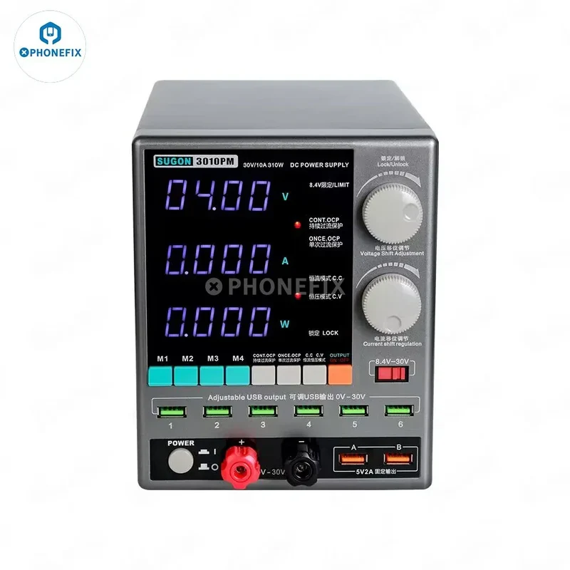 Alimentation CC SUGON 3010PM 310 W 30 V 10 A avec affichage à 4 chiffres