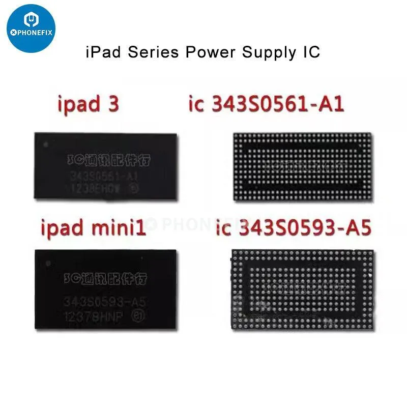 Circuit intégré d'alimentation de remplacement pour iPad Mini 3, 4, 5 Air Pro 12.9
