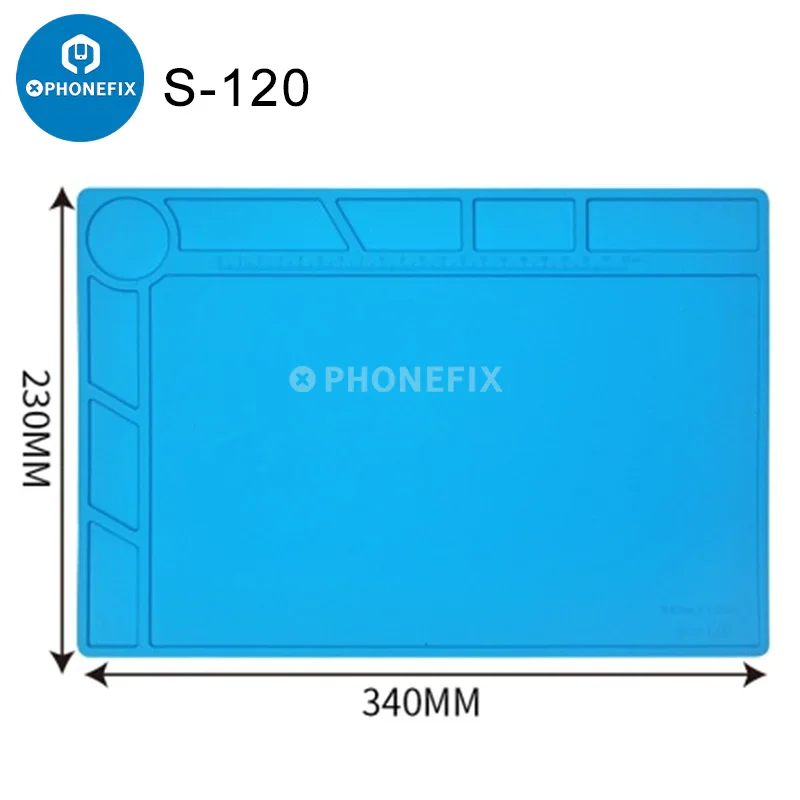 Tapis de soudure en silicone avec pièces magnétiques pour la réparation de téléphones