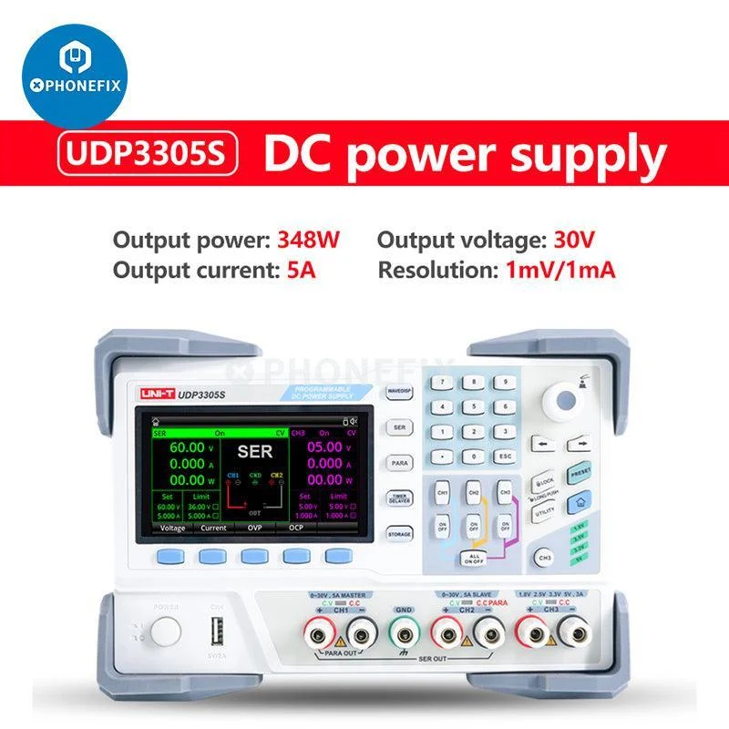 Alimentation CC UNI-T série UDP3000S, régulateur de tension 30 V 5 A