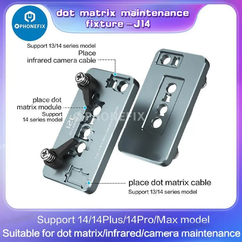 Support de réparation d'identification faciale pour iPhone 2, matrice de points i14C J14