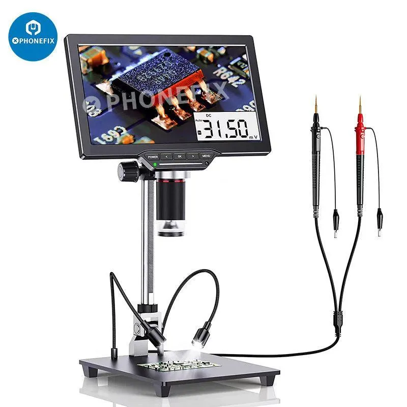 Microscope numérique industriel LCD DM201M 16MP HDMI avec multimètre