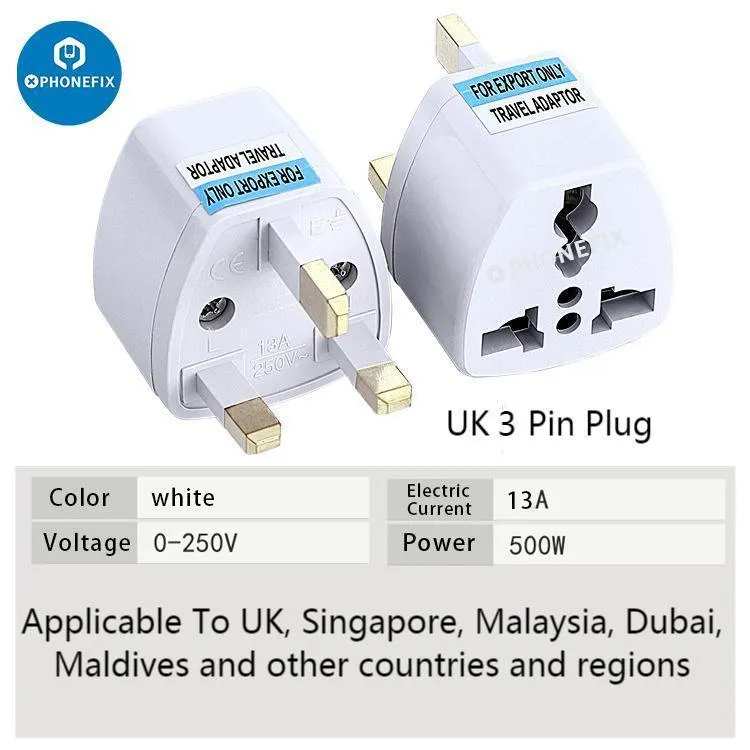 Adaptateur secteur universel pour chargeur, convertisseur, prise US/UK/EU/AU