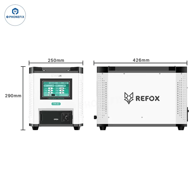 REFOX FM-30 FM40 Éliminateur de bulles de plastification LCD