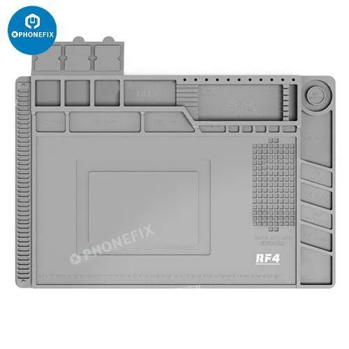 Tapis isolant en silicone résistant à la chaleur FR-P011 pour réparation de téléphone portable