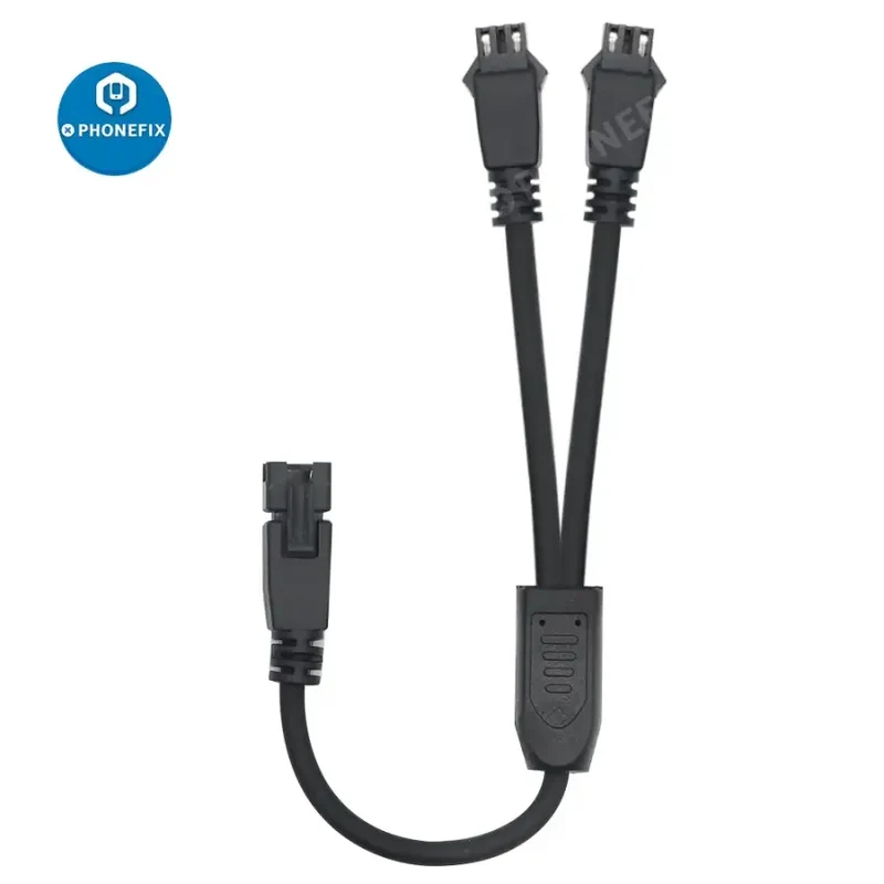 Câble d'extension de source lumineuse 3P SM mâle vers femelle pour deux câbles de 0.2 m