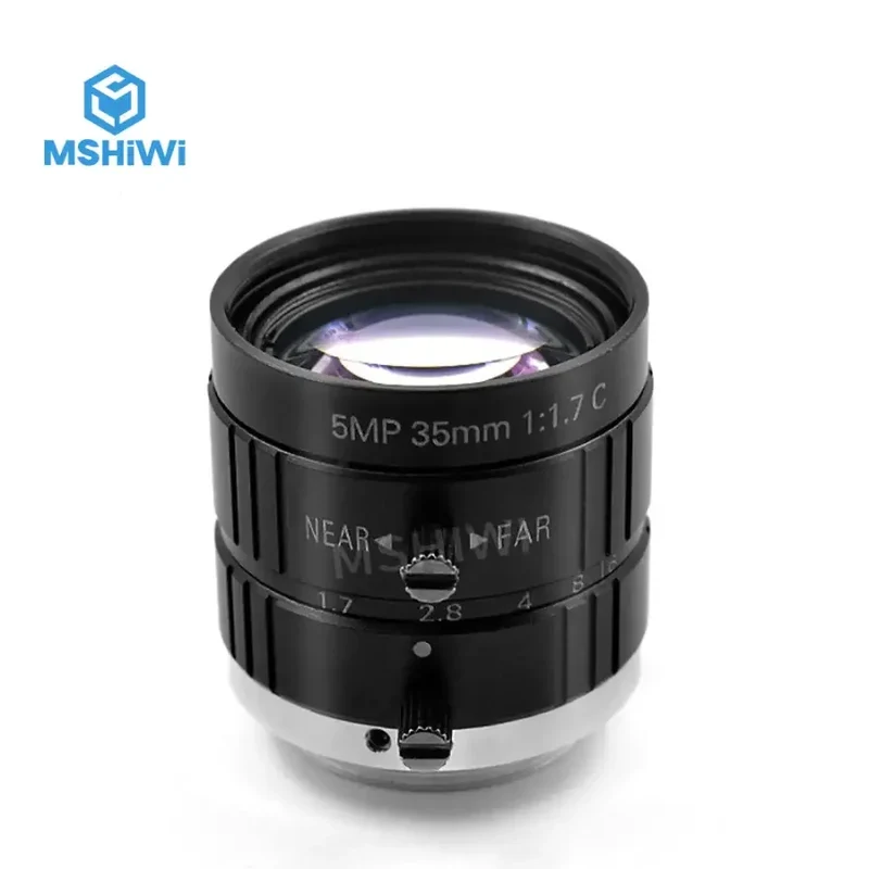 Objectif principal 5MP 2/3" F1.7 à diaphragme manuel 35 mm pour caméra industrielle
