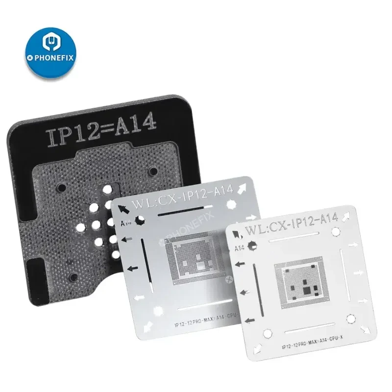 Kit de pochoirs de reballage WL BGA avec moule de positionnement pour iPhone X-12promax