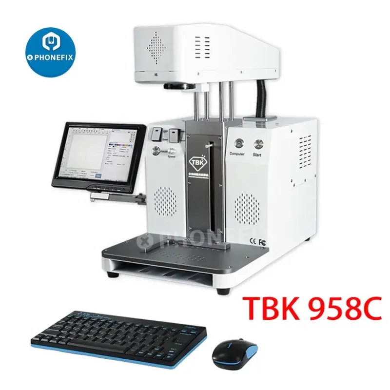 Séparateur automatique de boîtier arrière en verre TBK-958C pour retrait laser